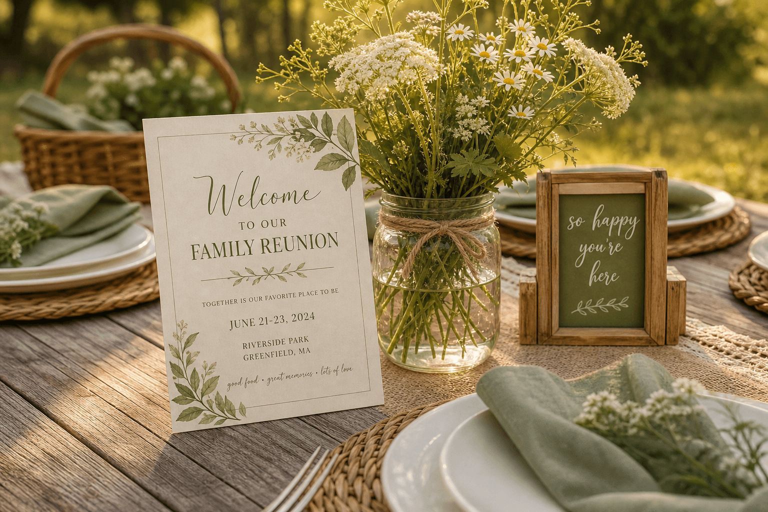 Sunday gathering invitation on a welcoming table